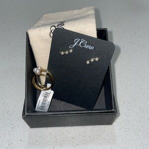 NWT J. Crew earrings and ring​​​​​